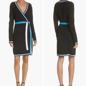 DVF Diane Von Furstenberg Knit Wrap Dress Sweater